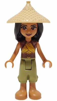 Display of LEGO Disney Raya, Tan Conical Hat