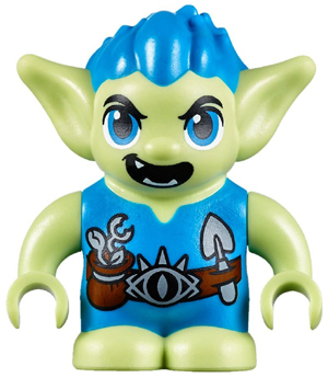 This LEGO minifigure is called, Goblin, Guxlin (6192027) . It's minifig ID is elf038.
