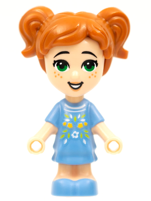 This LEGO minifigure is called, Friends Ava, Micro Doll . It's minifig ID is frnd411.