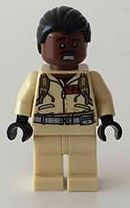 This LEGO minifigure is called, Winston Zeddemore , Plain Arms . It's minifig ID is gb004i.