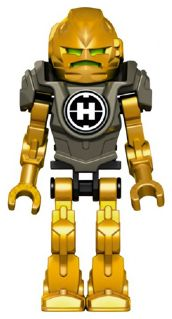 Display of LEGO Hero Factory Hero Factory Mini, Rocka, Pearl Dark Gray Armor