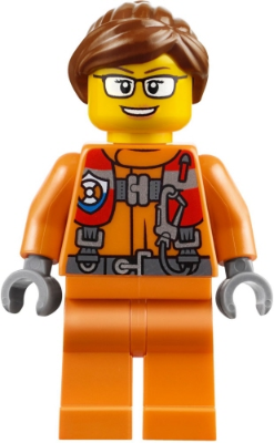 This LEGO minifigure is called, Coast Guard City Female . It's minifig ID is hol108.