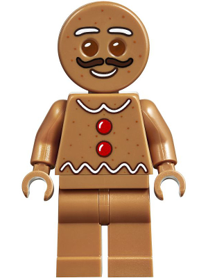 Display of LEGO Holiday & Event Gingerbread Man, Moustache