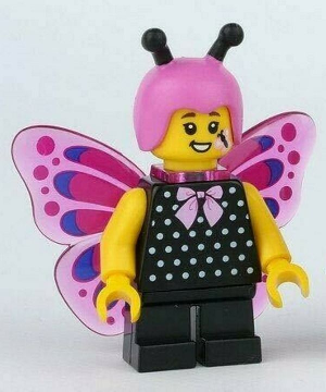 Display of LEGO LEGO Brand Butterfly Girl