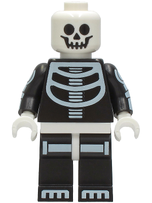 Display of LEGO LEGO Brand Skeleton Guy, White Head