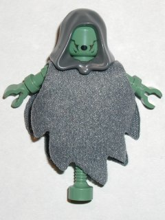 This LEGO minifigure is called, Dementor, Sand Green with Dark Gray Shroud . It's minifig ID is hp046.