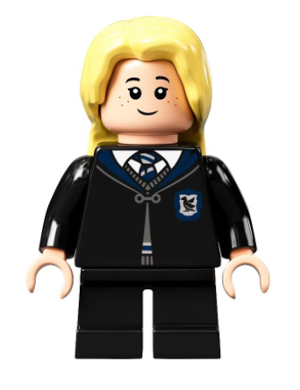 This LEGO minifigure is called, Luna Lovegood, Ravenclaw Robe . It's minifig ID is hp307.