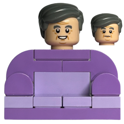 This LEGO minifigure is called, Horace Slughorn, Armchair . It's minifig ID is hp374.
