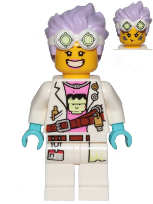 This LEGO minifigure is called, J.B. Watt, Large Smile / Annoyed . It's minifig ID is hs002.