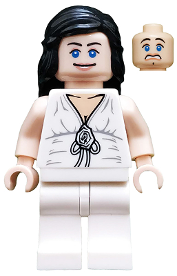 This LEGO minifigure is called, Marion Ravenwood, White Outfit . It's minifig ID is iaj007.