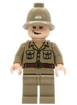 This LEGO minifigure is called, Rene Belloq . It's minifig ID is iaj009.