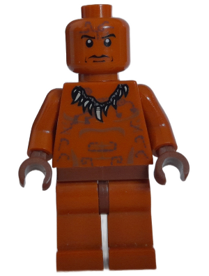 This LEGO minifigure is called, Ugha Warrior without Hair . It's minifig ID is iaj016.