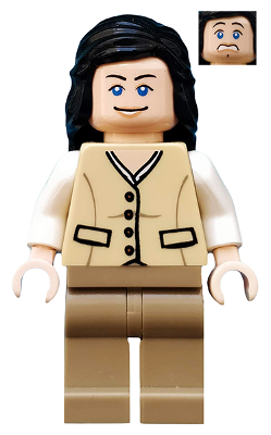 This LEGO minifigure is called, Marion Ravenwood, Tan Outfit . It's minifig ID is iaj019.