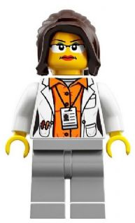 Display of LEGO LEGO Ideas (CUUSOO) Research Scientist Female, White Lab Coat
