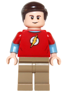 This LEGO minifigure is called, Sheldon Cooper . It's minifig ID is idea013.