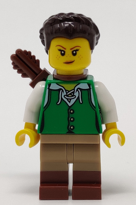 Display of LEGO LEGO Ideas (CUUSOO) Huntress, Green Tunic