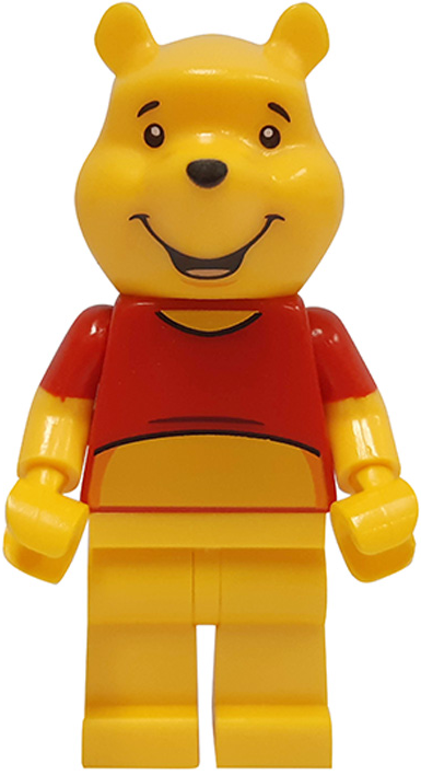 This LEGO minifigure is called, Winnie the Pooh *Never assembled with honey pot. It's minifig ID is idea086.