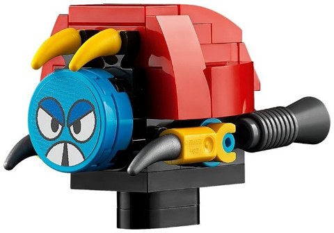 This LEGO minifigure is called, Moto Bug, Sticker Face . It's minifig ID is idea166s.