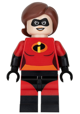 Display of LEGO The Incredibles Mrs. Incredible (Elastigirl)