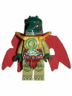 This LEGO minifigure is called, Cragger, Light Armor, Cape. It's minifig ID is loc024.