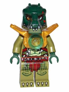 This LEGO minifigure is called, Cragger, Light Armor . It's minifig ID is loc051.