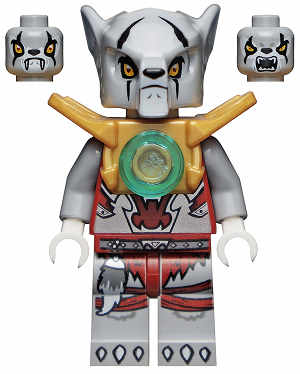 This LEGO minifigure is called, Worriz, Pearl Gold Armor . It's minifig ID is loc052.