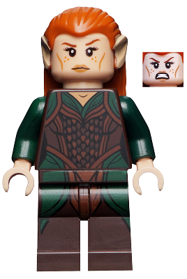 This LEGO minifigure is called, Tauriel, Dark Green and Dark Brown Outfit . It's minifig ID is lor034.