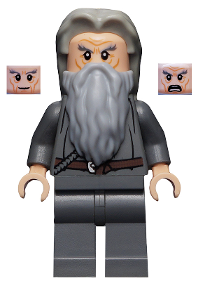 This LEGO minifigure is called, Gandalf the Grey . It's minifig ID is lor061.