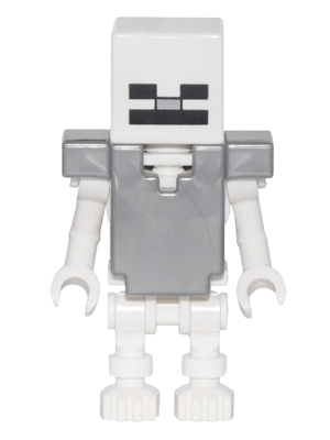 This LEGO minifigure is called, Skeleton, Flat Silver Armor *Includes brown bow. It's minifig ID is min033.