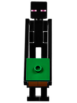 This LEGO minifigure is called, Enderman, Reddish Brown Block with Green Top *no box. It's minifig ID is min049.