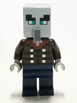 This LEGO minifigure is called, Illager, Dark Blue Legs *Includes axe from 21160. It's minifig ID is min078.