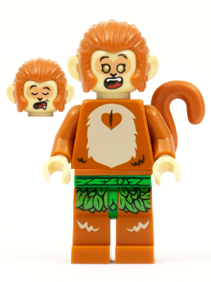 Display of LEGO Monkie Kid Baby Monkey King