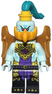 This LEGO minifigure is called, The Golden-Winged Eagle, Pearl Gold Wings / never assembled. It's minifig ID is mk117.