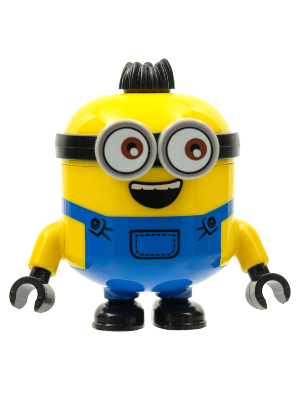 Display of LEGO Minions The Rise Of Gru Minion Otto, Wide Grin