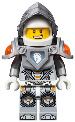 This LEGO minifigure is called, Lance Richmond, Flat Silver Visor and Armor . It's minifig ID is nex001.