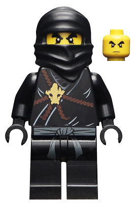 This LEGO minifigure is called, Cole, The Golden Weapons . It's minifig ID is njo006.
