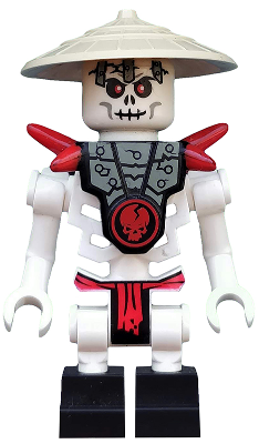 This LEGO minifigure is called, Frakjaw, Conical Hat . It's minifig ID is njo019.