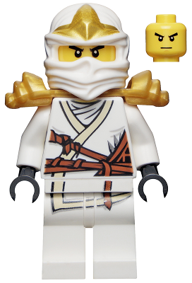 This LEGO minifigure is called, Zane ZX, Shoulder Armor . It's minifig ID is njo031.