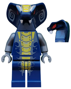 This LEGO minifigure is called, Slithraa . It's minifig ID is njo045.