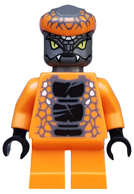 This LEGO minifigure is called, Snike . It's minifig ID is njo063.