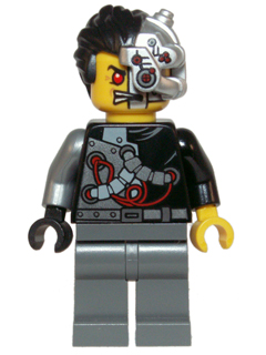This LEGO minifigure is called, Cyrus Borg (OverBorg), Rebooted . It's minifig ID is njo088.