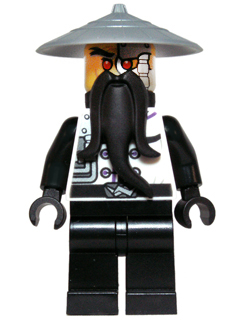 This LEGO minifigure is called, Wu Evil (Sensei Wu / Techno Wu), Rebooted . It's minifig ID is njo095.