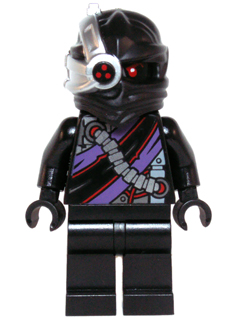 This LEGO minifigure is called, Nindroid Warrior with Black Legs . It's minifig ID is njo101.
