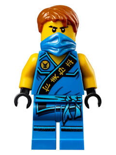This LEGO minifigure is called, Jay, Sleeveless with Bandana . It's minifig ID is njo137.