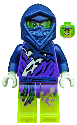 This LEGO minifigure is called, Ghost Ninja Attila / Ming / Spyder . It's minifig ID is njo146.