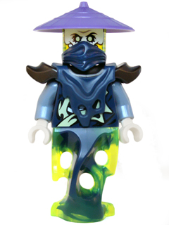 This LEGO minifigure is called, Ghost, Scythe Master Ghoultar . It's minifig ID is njo147.
