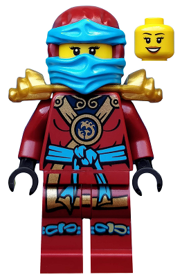 This LEGO minifigure is called, Nya (Deepstone Armor), Possession . It's minifig ID is njo165.