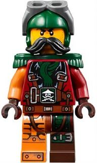 This LEGO minifigure is called, Flintlocke, Epaulettes . It's minifig ID is njo197.