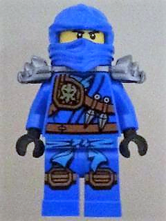 This LEGO minifigure is called, Jay (Jungle Robe), Tournament of Elements with Armor . It's minifig ID is njo216.
