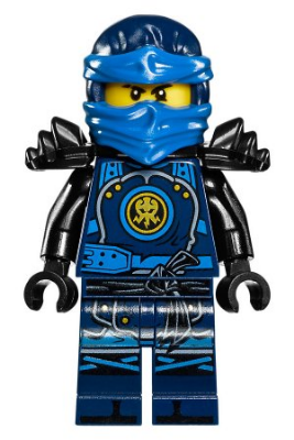 This LEGO minifigure is called, Jay, Hands of Time, Black Armor . It's minifig ID is njo282.